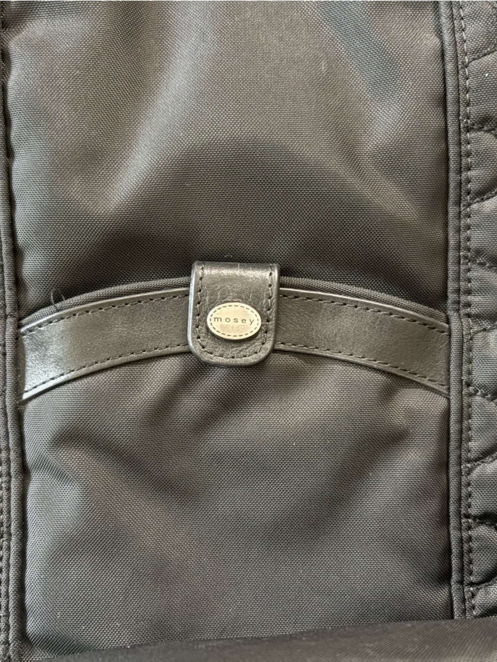 Black Quilted Shoulder Bag with Turn-Lock Closure - Picture 3 of 8